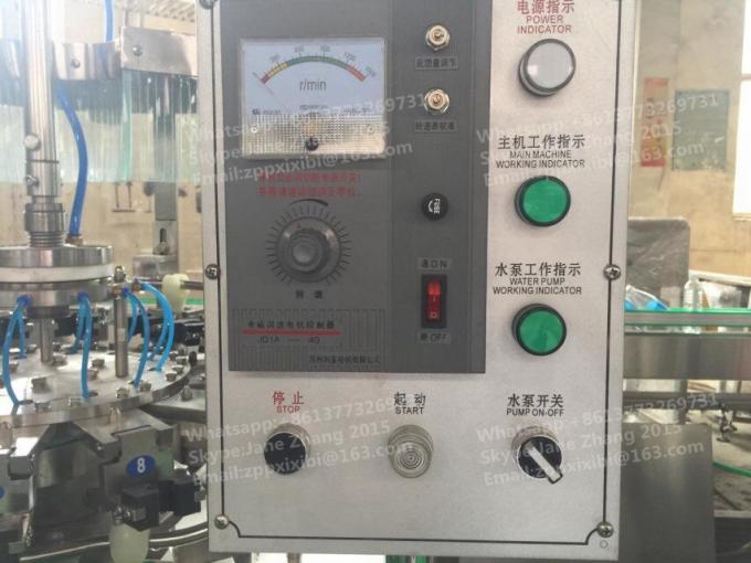 La máquina de embotellado de cristal eléctrica/carbonató la cadena de producción de la bebida 6