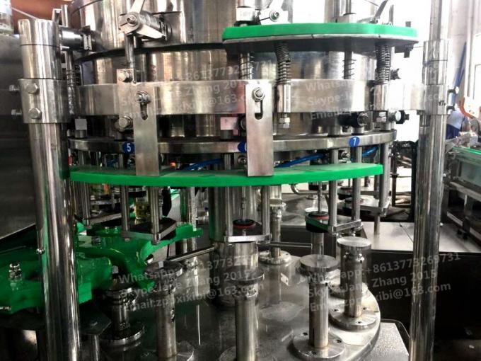 La máquina de embotellado de cristal eléctrica/carbonató la cadena de producción de la bebida 2